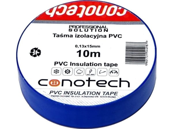 Conotech Eristysteippi sininen PVC 0,13x15x10m NS