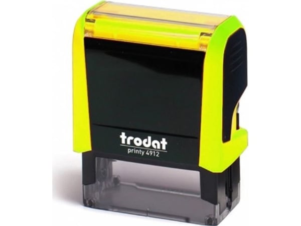 Trodat Printy 4912 neon gul stämpel