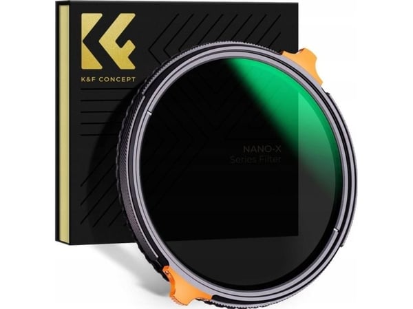 K&F hybridfilter 2-i-1 58 mm CPL polarisasjonsfilter + grå fader ND4–ND64 KF01.1913