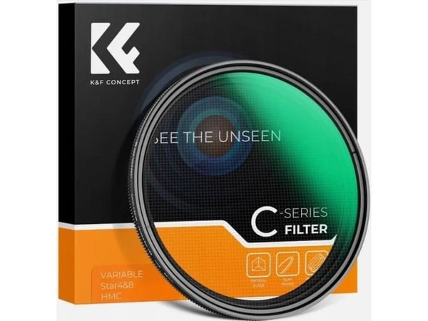 K&F CONCEPT stjernefilter 2-i-1 x4 & x8, 55 mm (KF01.2328)