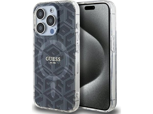 Etui Guess IML GCube MagSafe na iPhone 15 Pro Max - lajittelu Etui Guess IML GCube MagSafe na iPhone 15 Pro Max - lajittelu