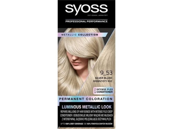 SYOSS_Permanent Colouring Hiusväri 9-53 Silver Blush (hopea)