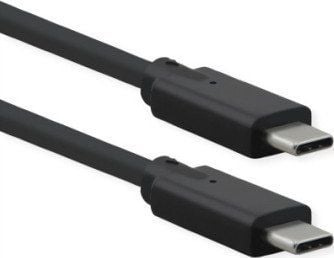 ROLINE 11.02.9071, 1 m, USB C, USB C, USB 3.2 Gen 2 (3.1 Gen 2), 20 Gbit/sek., Sort
