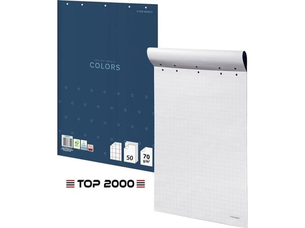 Blädderblock Top 2000 64×90 cm rutigt (50)