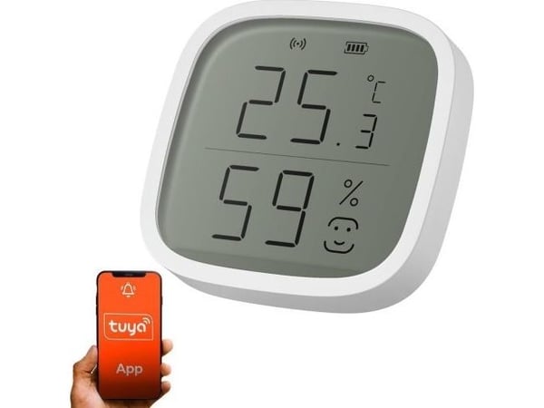 Extralink Smart Life Temperature and Humidity Sensor | Czujnik temperatury i wilgotnosci | Smart Home (EX.34873), Innendørs, Temperatur- og fuktigh...