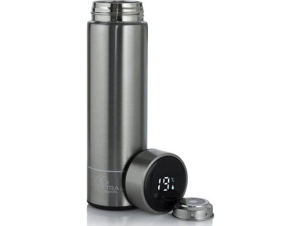 Extralink MUG-SMART500 SILVER, Sølv, Rustfritt stål, Rustfritt stål, Plast, Kaffe, Juice/ Saft, Te, 12 timer