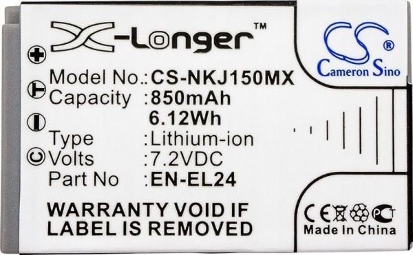 Cameron Sino-batteri EN-EL24 / Enel24 til Nikon 1 J5 (CS-NKJ150MX)