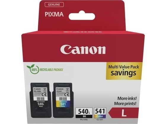 Canon PG-540L/CL-541XL Photo Value Pack - Blank - 2-pack - Høy ytelse - svart, farge (cyan, magenta, gul) - original - 100 x 150 mm 50 ark hengebok...