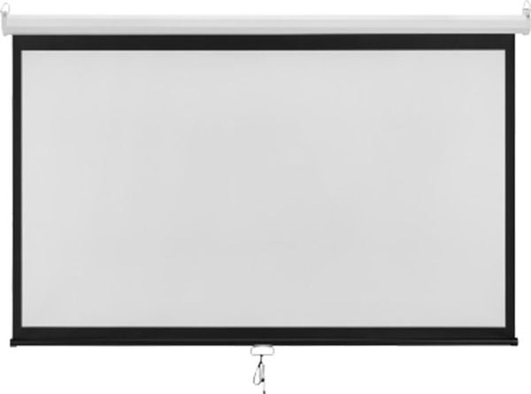 Spacetronik projektorlerret 100" 16:9 manuelt utrullbart
