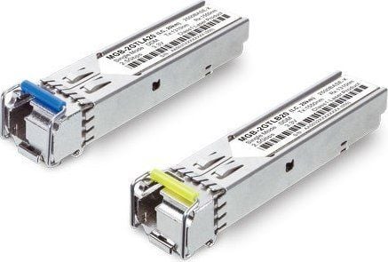 PLANET MGB-2GTLB20, Fiber optisk, SFP, LC (UPC), 20000 m, 1550 nm, 1310 nm