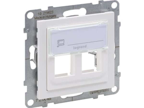 Legrand SUNO Adapter KEYSTONE dobbel hvit 721145