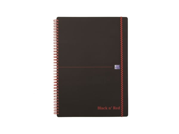Notesbog black n red 400047653 pp linjeret a4