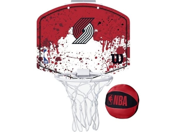 Wilson Mini Hoop Portland Trailblazers WTBA1302POR röd One size