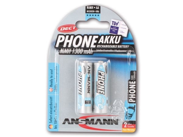 ANSMANN Mignon - Paristo AA-tyyppi - NiCd - (ladattava) - 1300 mAh