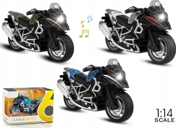 Madej motorsykkel i metall 1:16 008014 43800