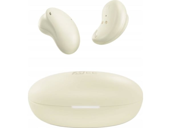 MEE audio Pebbles trådløse in-ear hodetelefoner true wireless med Bluetooth 5.3, vannavvisende IPX4 – sandstein