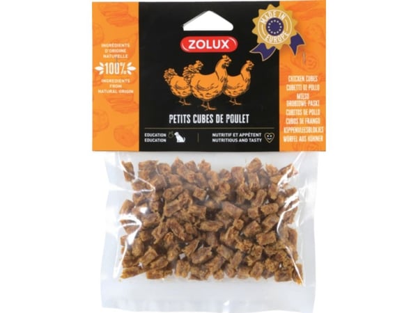 Zolux ZOLUX Naturlig godbit for hund Små kyllingterninger 100 g