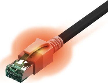 SACON-kabel saCon S/FTP Cat.6A (Class EA), LSOH, svart, 3 m