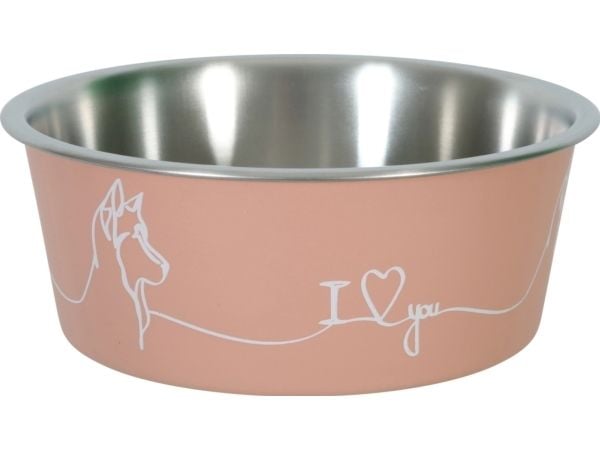 Zolux sklisikker skål for hund og katt LOVE farge: fersken 750 ml Zolux sklisikker skål for hund og katt LOVE farge: fersken 750 ml