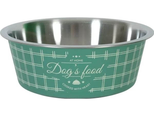 Zolux sklisikker skål til hund og katt FOOD, grønn, 1700 ml