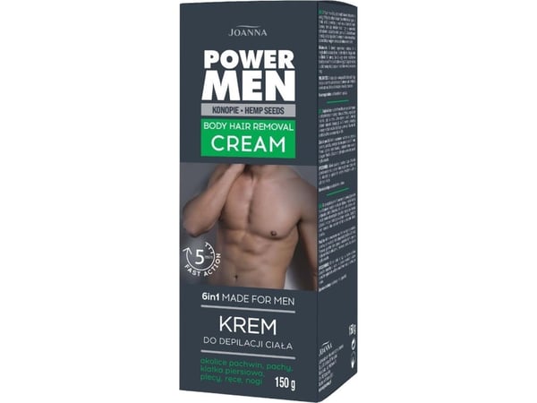 Joanna Joanna Power Men Creme vartalon karvojen poistoon 150g -SM
