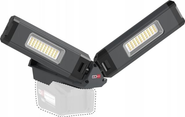 Scangrip Oppladbar arbeidslampe med to hoder 2500 lm DUO CONNECT 03.6111C