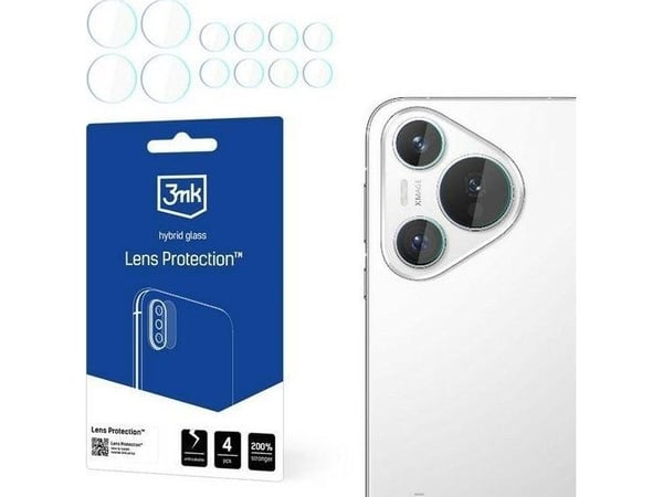 3MK Hybrid glass for kameralinse 3MK Lens Protect Huawei Pura 70 [4 PACK]