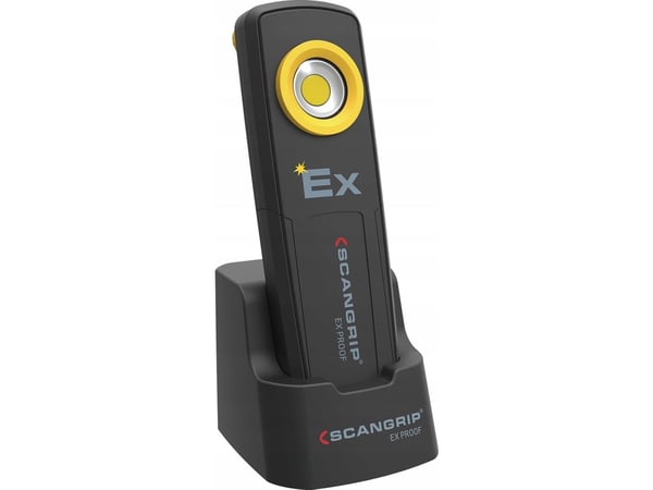 Scangrip oppladbar arbeidslampe EX sone 0/20 350 lumen UNI-EX 03.5617