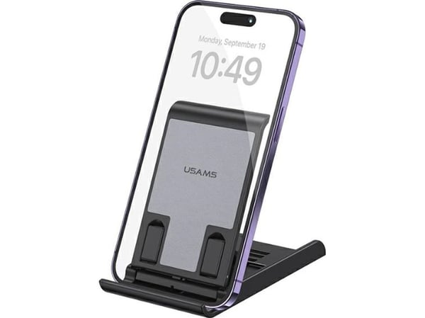 USAMS sammenleggbart bordstativ for telefon/nettbrett svart ZJ073 (US-ZJ073)