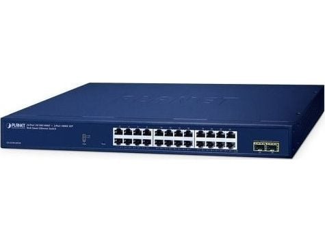 PLANET 24-Port 10/100/1000T + 2-Port, Håndtert, L2, Gigabit Ethernet (10/100/1000), Full tosidig