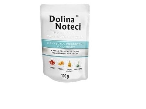 Dolina Noteci Premium med kalvekjøtt, tomater og pasta Małe-raser 100 g