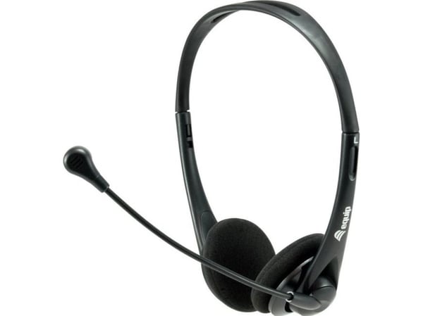 Equip 245304, Koblet med ledninger (ikke trådløs), Kontor/kundesenter, 20 - 20000 Hz, 85 g, Hodesett, Sort