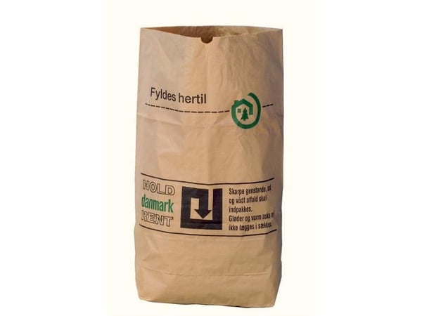 Papirsække, 2-lag, 110 L, 70 x 100 cm, brun, pakke a 50 stk.