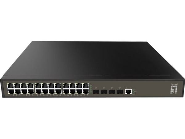 LevelOne GEL-2871 - Switch - Styrt - 24 x 10/100/1000 + 4 x kombo-Gigabit SFP - rackmonterbar, stasjonær