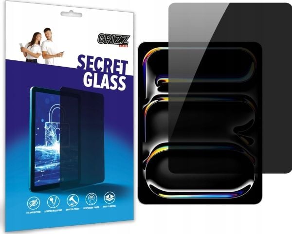 GrizzGlass GrizzGlass SecretGlass personvernglass for Apple iPad Pro 13" 2024 (7. generasjon)