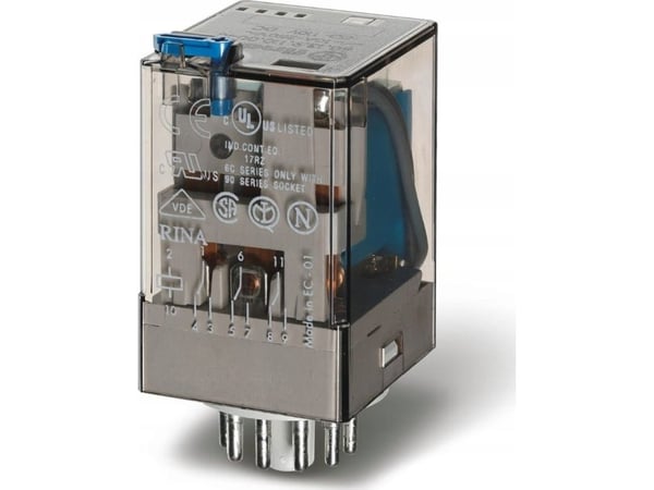 Finder 40.52.7.110.0000 printrelé 110 V/DC 8 A 2 x bryter 1 stk