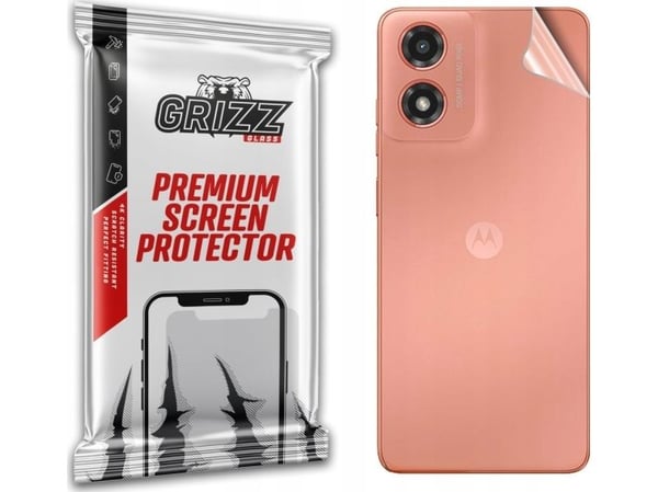 GrizzGlass bakfolie GrizzGlass SatinSkin til Motorola Moto G04s