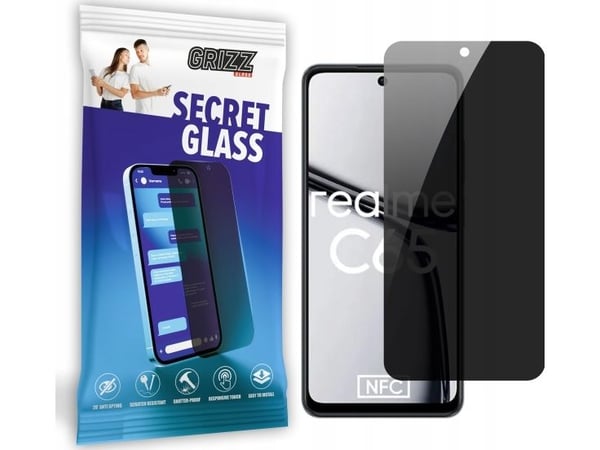GrizzGlass GrizzGlass SecretGlass personvernglass for Realme C65