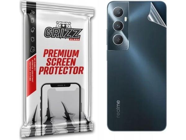 GrizzGlass SatinSkin takakalvo Realme C65:lle