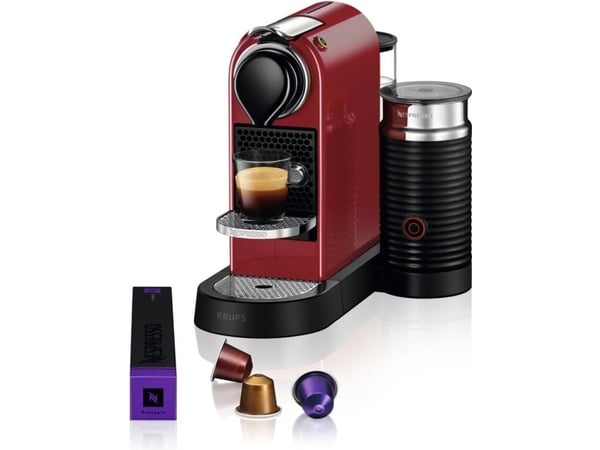 Krups Nespresso XN7615, Kapseldrevet kaffemaskin, 1 l, Kaffe kapsyl, 1710 W, Rød
