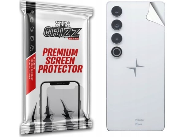 GrizzGlass folie på baksiden GrizzGlass SatinSkin for Polestar Phone
