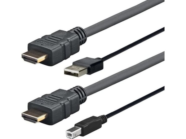 VivoLink Pro - Video/lydkabel - USB, HDMI hann til USB-type B, HDMI hann - 2 m - svart - 4 K 60 Hz (4096 x 2160) støtte