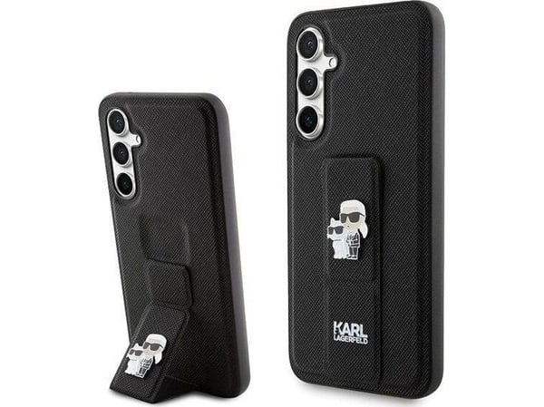 Karl Lagerfeld Karl Lagerfeld KLHCS23FEGSAKCPK S23 FE S711 svart/svart hardcase Gripstand Saffiano Karl&Choupette Pins NoSize