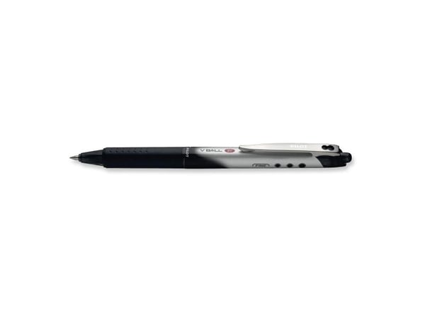 Rollerpen, Pilot V-Ball Grip, 0,7 mm, sort, pakke a 12 stk