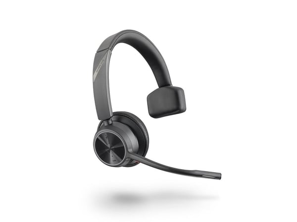 POLY Voyager 4310 UC, Trådløs, Kontor/kundesenter, 122 g, Hodesett, Sort