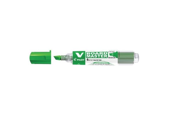 Whiteboardmarker Pilot V-Board Master, skrå, grøn