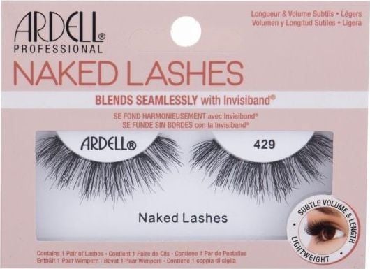 ARDELL Naked Lashes 427 Natural Real Hair False Eyelashes - 1 Pair, Vegan and Reusable ARDELL Naked Lashes 427 Natural Real Hair False Eyelashes - 1 Pair, Vegan and Reusable