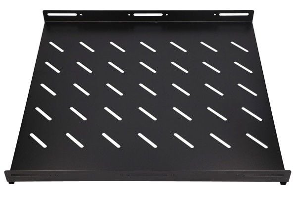 Extralink - Rack-hylle - fast - svart - 1U - 19"