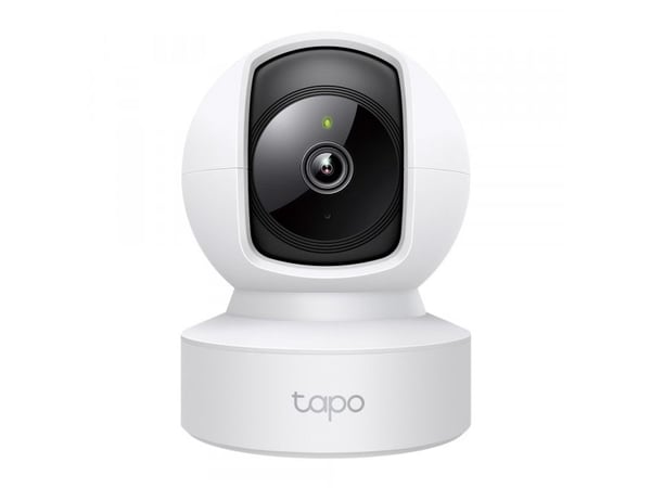 TP-Link Tapo C202, IP-sikkerhetskamera, Innendørs, Trådløs, Tak/bord, Sort, Hvit, Sfærisk