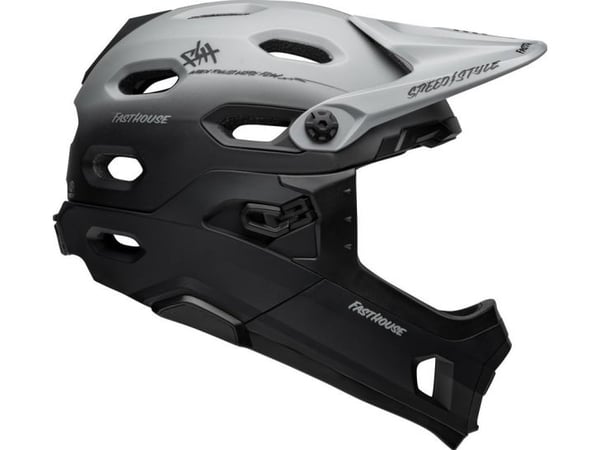 BELL SUPER DH helhjälm storlek L (58-62 cm) Fasthouse Taco Tuesday Matte Gray Black